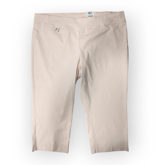 Alfani Plus Silver Peony Capri, 24W - Picture 1 of 5
